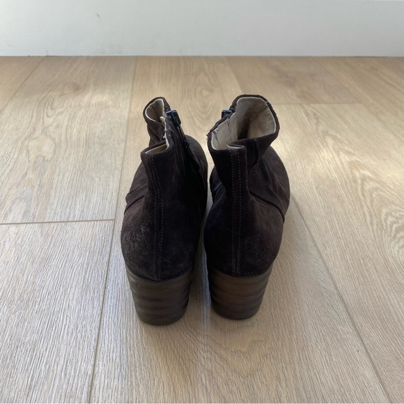 Miz Mooz Zane Brown Suede Ankle Bootie Size 41 / US 10 - Picture 5 of 10